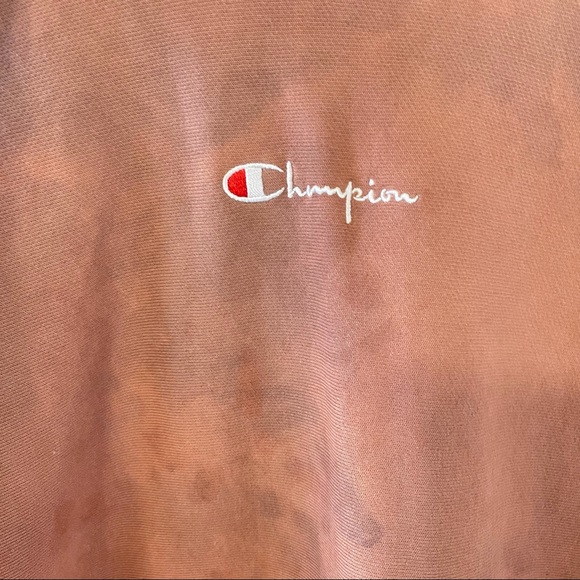 Champion Reverse Weave Pink Tie Dye Hoodie Embroidered-Small - Picture 4 of 11